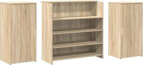 vidaXL Γραφείο υποδοχής Sonoma Δρυς 200x50x103,5εκ. Επεξεργασμένο Ξύλο