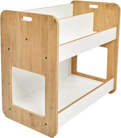 Ραφιέρα Dovere φυσικό-λευκό mdf 56x34x55εκ 56x34x55 εκ.