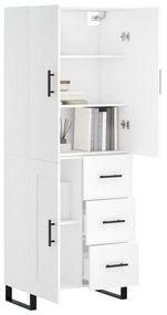 vidaXL Ντουλάπι Λευκό 69,5x34x180 εκ. από Επεξεργασμένο Ξύλο