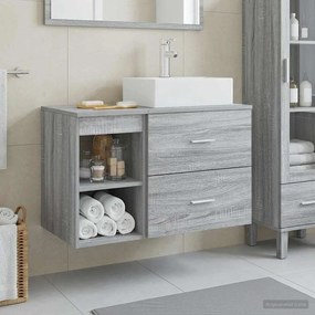 vidaXL Σετ Επίπλων Μπάνιου 2 pcs Γκρι Sonoma Επεξεργασμένο Ξύλο
