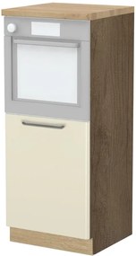 Επιδαπέδιο ντουλάπι φούρνου ψηλό Modena K14-60-1KR-Φυσικό σκούρο - Μπεζ - 60.00Χ60.00Χ148.00cm