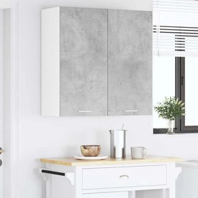 vidaXL Κρεμαστό ντουλάπι Σκυρόδεμα Γκρι 80 x 31 x 80 εκ.