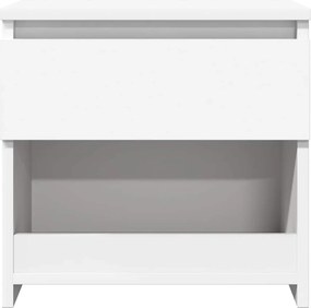 vidaXL Κομοδίνα 2 τεμ. Λευκά 40 x 30 x 39 εκ. από Επεξ. Ξύλο