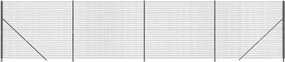 vidaXL Συρματόπλεγμα Περίφραξης Ανθρακί 1,6 x 10 μ. με Βάσεις Φλάντζα