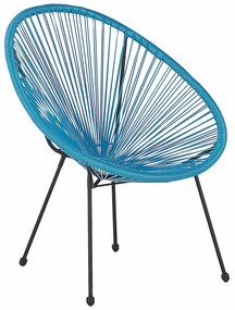 Καρέκλα εξωτερικού χώρου Berwyn 1953, 87x70x90cm, 5 kg, Μπλε, Πλαστικό ψάθινο | Epipla1.gr