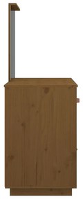 vidaXL Μπουντουάρ Καφέ μελί 95x50x134 εκ. Μασίφ Ξύλο Πεύκου