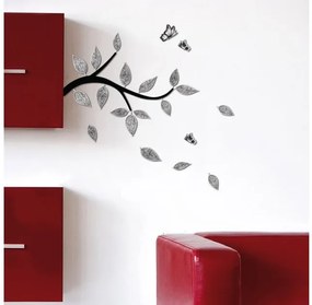 Αφρώδη Αυτοκόλλητα Τοίχου Branch M 54507 Ango-54507-Μαύρο 54507