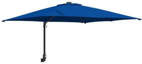 vidaXL Ομπρέλα Κήπου Αζούρ μπλε 248.5 x 247.5 x 160 εκ. ύφασμα