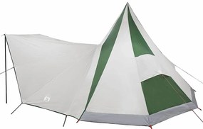 vidaXL Οικογενειακή Σκηνή Τίπι Πράσινο, Μπεζ 510 x 690 x 330 εκ.