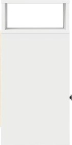 vidaXL Κομοδίνο με συρτάρι Λευκό 25x31x66 cm