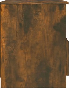 vidaXL Κομοδίνα 2 τεμ. Καπνιστή Δρυς 40x40x50 εκ. από Επεξεργ. Ξύλο