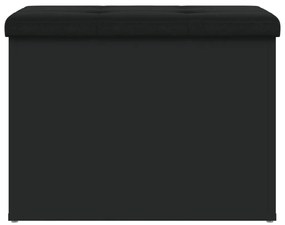 vidaXL Παγκάκι Αποθήκευσης Μαύρο 62x42x45 εκ. από Επεξεργασμένο Ξύλο
