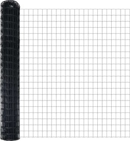 vidaXL Τεντώτο με στήριγμα Γκρι 1,5 x 10 m Ατσάλι