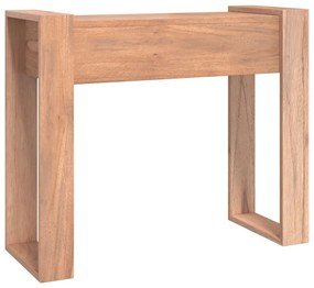 Τραπέζι Κονσόλα 90 x 35 x 75 εκ. από Μασίφ Ξύλο Teak - Καφέ