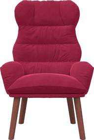 vidaXL Πολυθρόνα Κόκκινο 69 x 74 x 93 εκ. Βελούδο