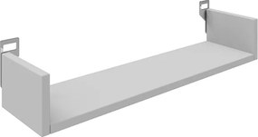 Ραφιέρα τοίχου Derva pakoworld σε λευκή απόχρωση 60x15x10cm