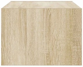 ντουλάπι τηλεόρασης με φώτα LED Sonoma Oak 75x35,5x25 cm - Καφέ