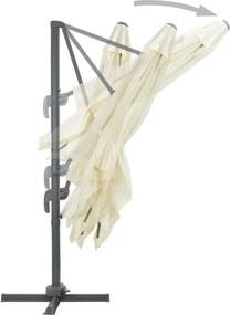 vidaXL Ομπρέλα Κήπου Χρ. Άμμου με Φορητή Βάση