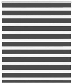 vidaXL Ζέβρα τυφλή Μαύρο Πλάτος υφάσματος 125,9 εκ. Πολυεστέρας