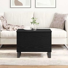vidaXL Τραπεζάκι Σαλονιού Μαύρη δρυς 60 x 44.5 x 45 εκ