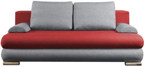 Καναπές - κρεβάτι Ribod-Κόκκινο - Γκρι