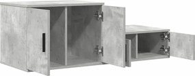 vidaXL Ντουλάπι αποθήκευσης 2 pcs Σκυρόδεμα Γκρι 108 x 41 x 40 εκ