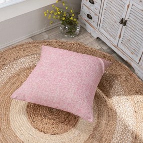 Μαξιλαροθήκη Διακοσμητική Δαπέδου Milazzo 06 Pink Teoran 65Χ65 Cotton-Polyester