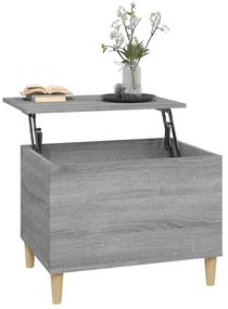 vidaXL Τραπεζάκι Σαλονιού Γκρι Sonoma 60x44,5x45εκ. Επεξεργασμένο Ξύλο
