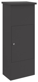 vidaXL Θυρίδα Πακέτων Μαύρο 44.5 x 29 x 110.5 εκ Ατσάλι