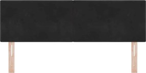 vidaXL LED κεφαλάρι με φώτα λωρίδας LED Μαύρο 160 cm Πολυεστέρας