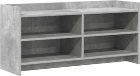 vidaXL Ντουλάπι TV 100 x 33 x 47 εκ Γκρι Σκυροδέματος
