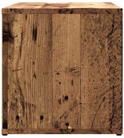 ντουλάπι τηλεόρασης Παλιό ξύλο 80x34x35,5cm Κατασκευασμένο ξύλο - Καφέ