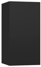 vidaXL Έπιπλο Τηλεόρασης Μαύρο 30,5 x 30 x 60 εκ. από Επεξ. Ξύλο