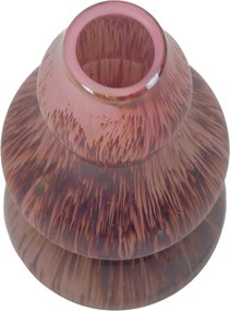 Βάζο ArteLibre Ροζ Γυαλί 10x10x22cm