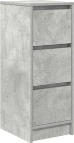 vidaXL Ντουλάπι Γκρι Σκυροδέματος 29,5x34x76 εκ. Επεξεργασμένο Ξύλο