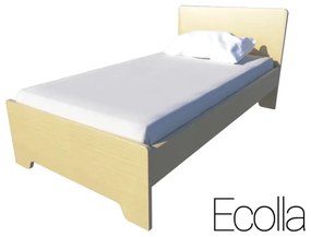 Παιδικό Μονό Κρεβάτι Irven Ecolla 90x190cm Χρώμα Δρυς