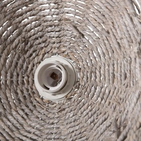 Φωτιστικό Οροφής Κρεμαστό C4349 Seagrass σε Whitewash χρώμα Φ50x25-135Υεκ. 50x50x135 εκ.