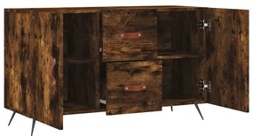 vidaXL Μπουφές Καπνιστή Δρυς 100 x 36 x 60 εκ. Επεξεργασμένο Ξύλο