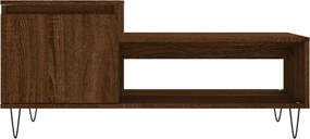 vidaXL Τραπεζάκι Σαλονιού Καφέ Δρυς 100x50x45 εκ. Επεξεργασμ. Ξύλο