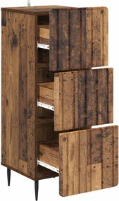 vidaXL Ντουλάπι με Συρτάρια 33 x 34,5 x 92 εκ. Επεξεργασμένο Ξύλο