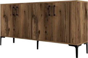 Stewehome Ξύλινος Μπουφές Μοντέρνος 160x35x78 cm