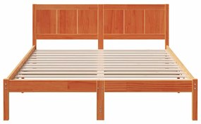 vidaXL Σκελετός Κρεβατιού Καφέ 160 x 200 cm Μασίφ ξύλο πεύκου