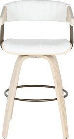 Σκαμπό Home ESPRIT Λευκό Ξύλο 51,5 x 47,5 x 94,5 cm