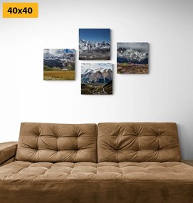 Σετ εικόνων με σχέδιο για τους λάτρεις του βουνού - 4x 40x40