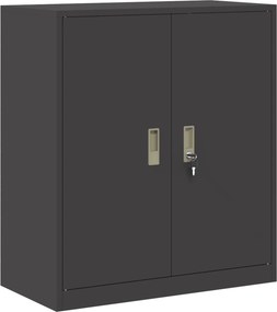 vidaXL Ντουλάπι αποθήκευσης Μαύρο 80 x 40 x 90 εκ Ατσάλι