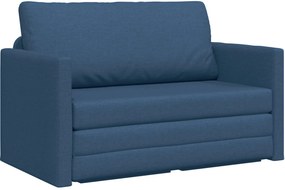 vidaXL Κρεβάτι καναπές 110cm Μπλε ύφασμα