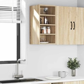 vidaXL κρεμαστό ντουλάπι Sonoma Oak 30x29,5x60 cm Κατασκευασμένο ξύλο