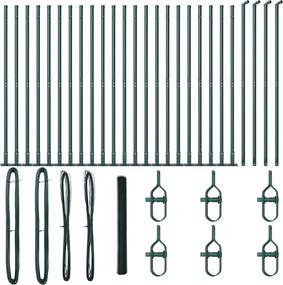 vidaXL Στύλος Περιφράξεων Πράσινο 50 x 1,4 μ (δικτυωτό 25 χλστ)