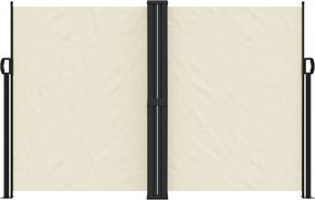 vidaXL Σκίαστρο Πλαϊνό Συρόμενο Κρεμ 160 x 1000 εκ.