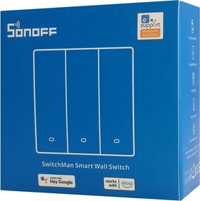 SONOFF smart διακόπτης M5-3C-86, τριπλός, WiFi, γκρι